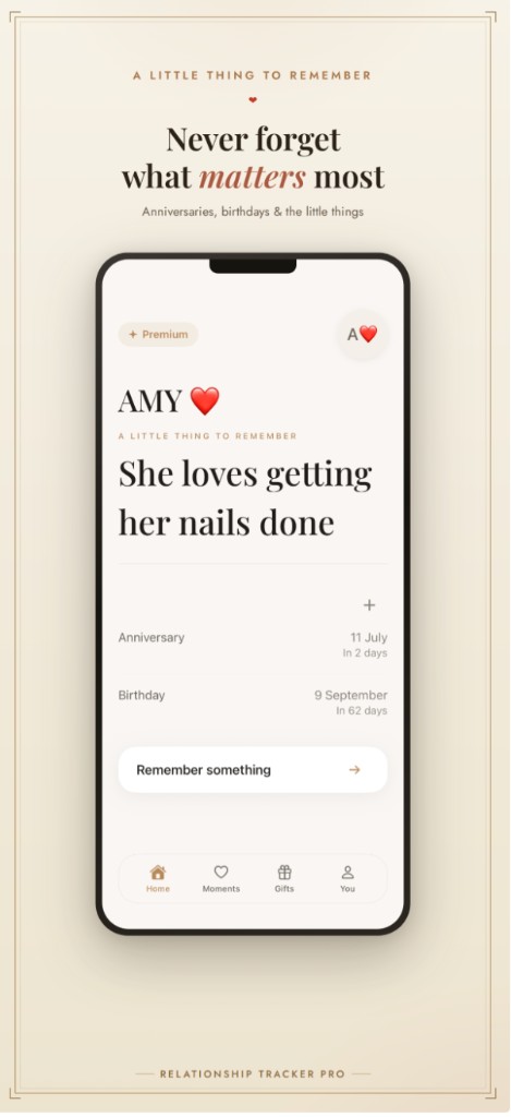 Relationship Tracker Pro — Home